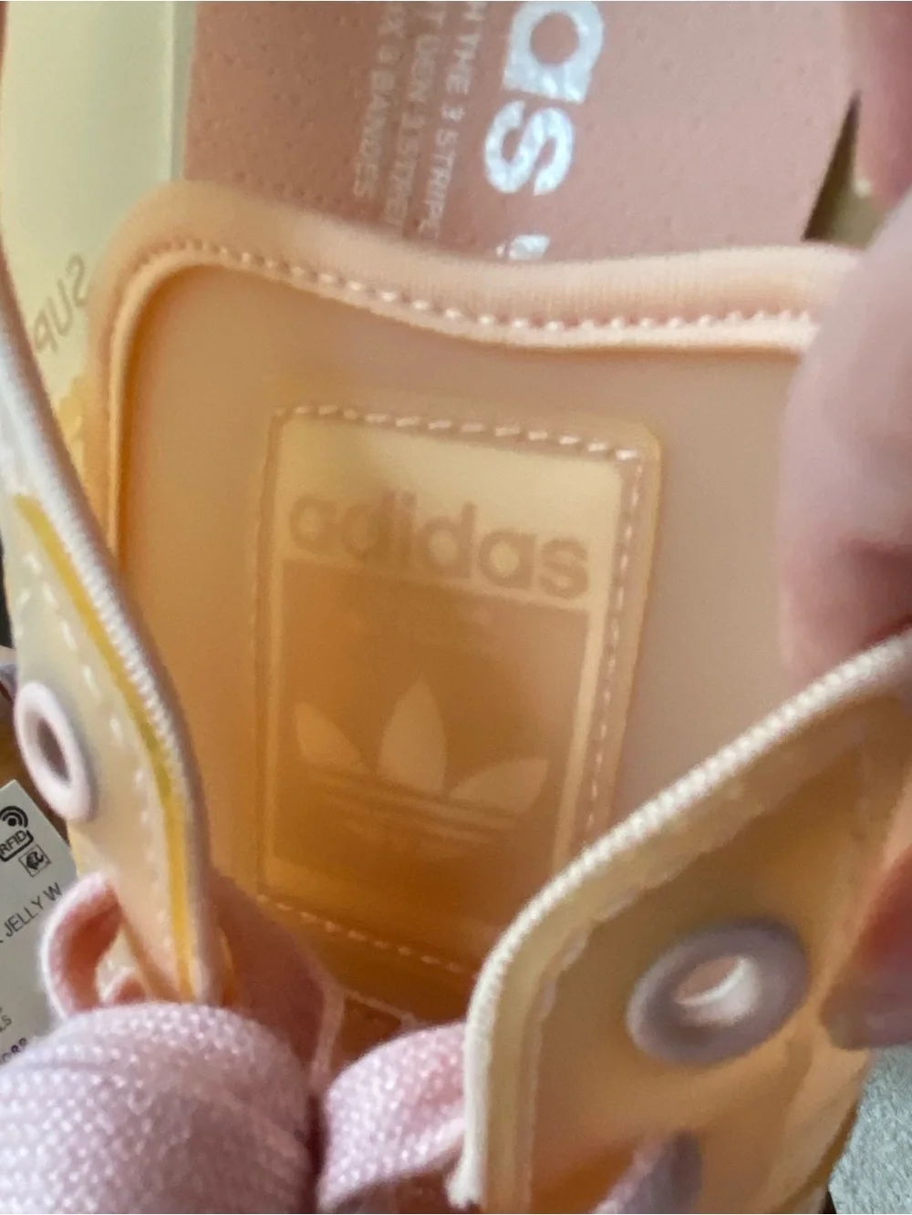 NWT! Adidas SUPERSTAR Gazelle Shell-Toe Campus Jelly Peach Platform Shoes NEW!!